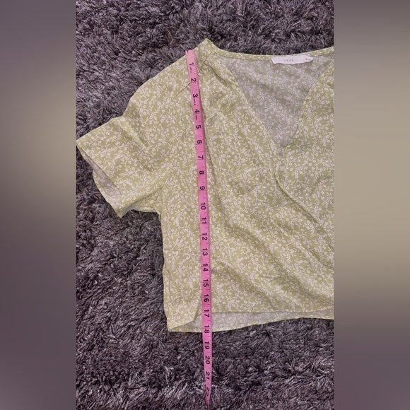 Lush Floral V-Neck Wrap Blouse - Picture 5 of 8